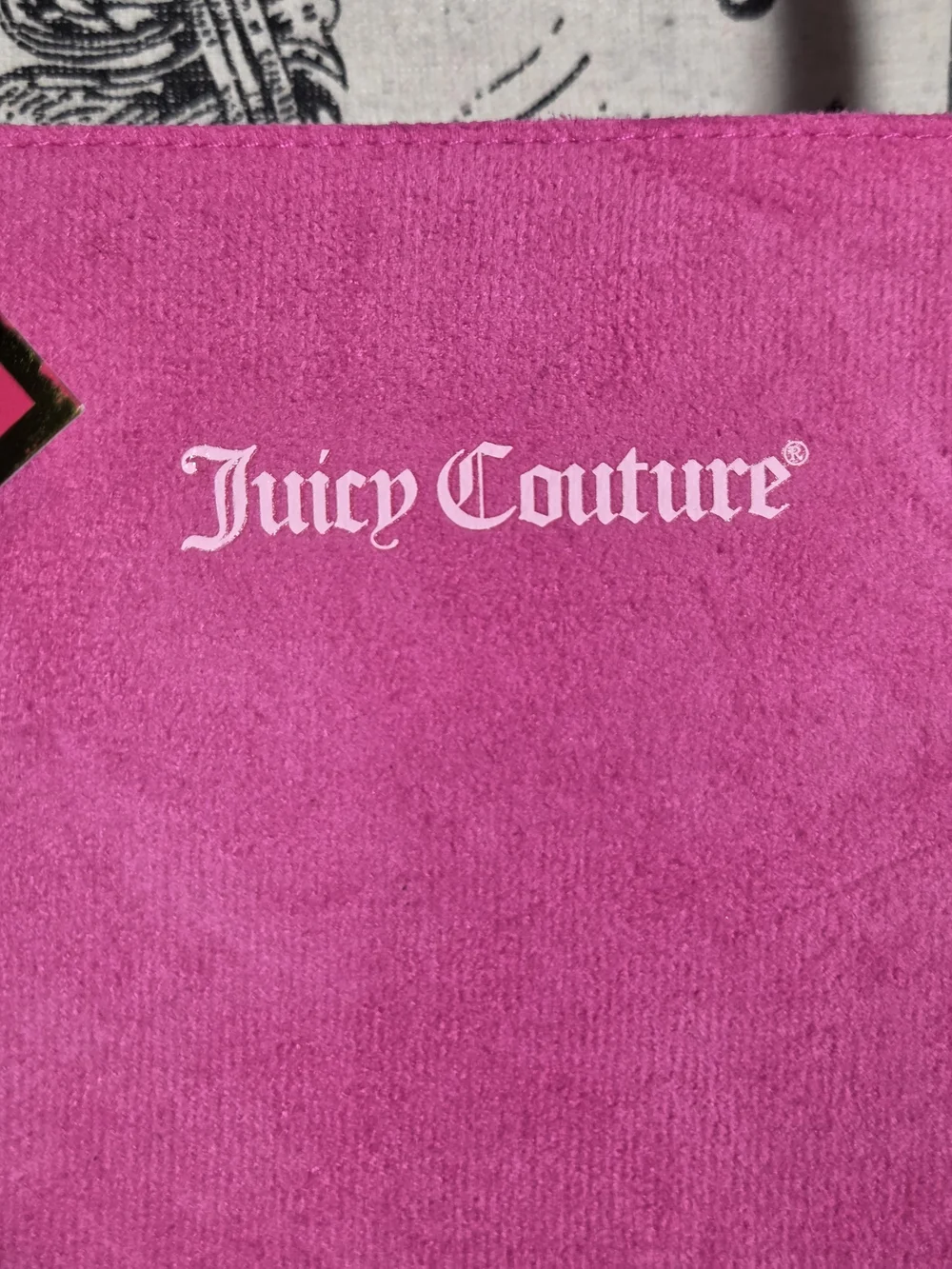 Juicy Couture Pink Suede Tote Bag